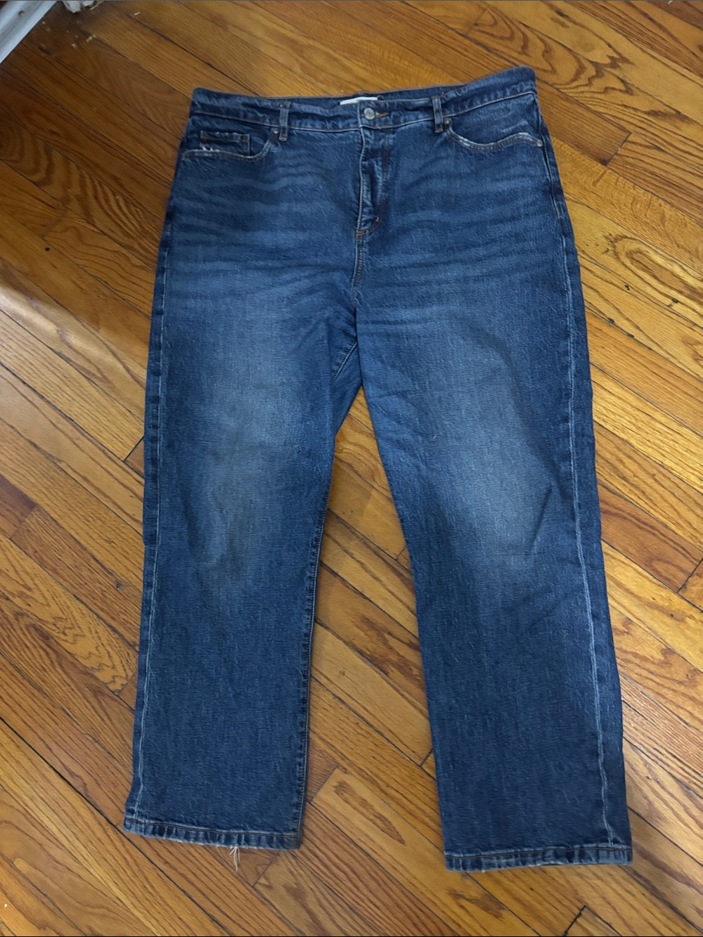 Loft Straight Crop jeans